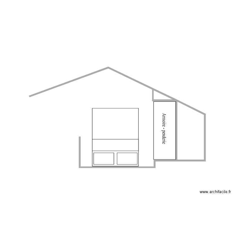 profil 311. Plan de 1 pièce et 2 m2