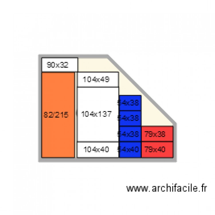 DRESSING ch 2 idee 1. Plan de 0 pièce et 0 m2