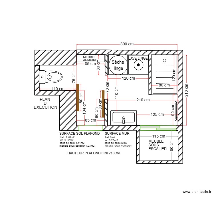 ONCLE. Plan de 1 pièce et 1 m2