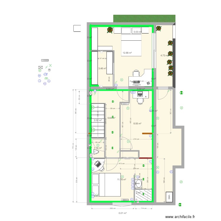 Maison Extension V2. Plan de 0 pièce et 0 m2