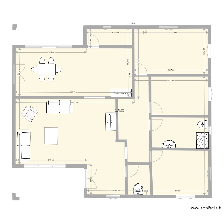 EV KÖSKER 2. Plan de 1 pièce et 145 m2