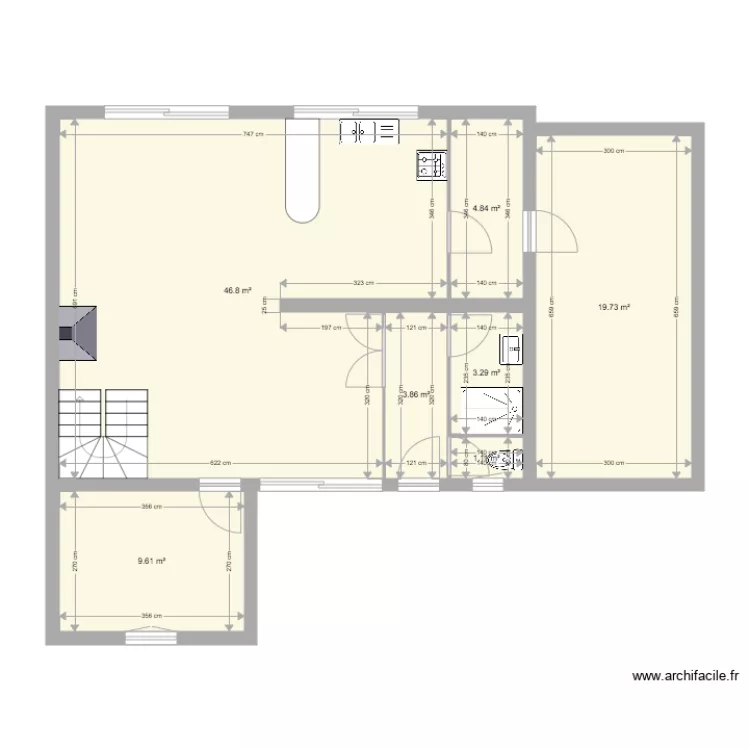 careil rdc modifi&eacute;. Plan de 