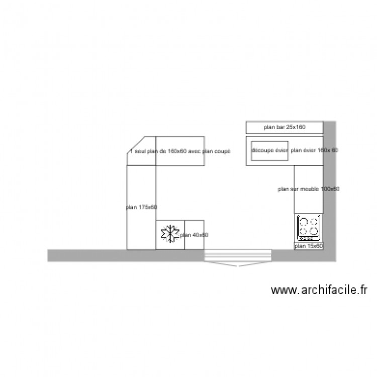 plan de travail. Plan de 0 pièce et 0 m2