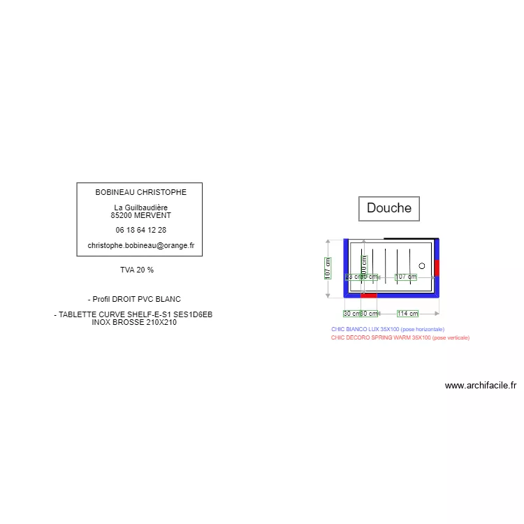 BOBINEAU. Plan de 