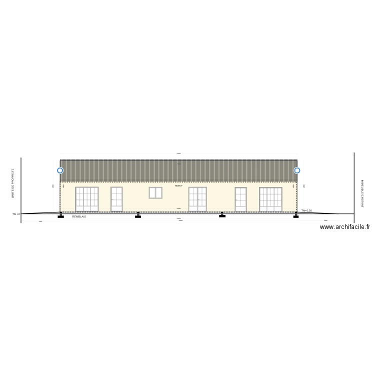 PROFIL DU TERRAIN. Plan de 0 pièce et 0 m2