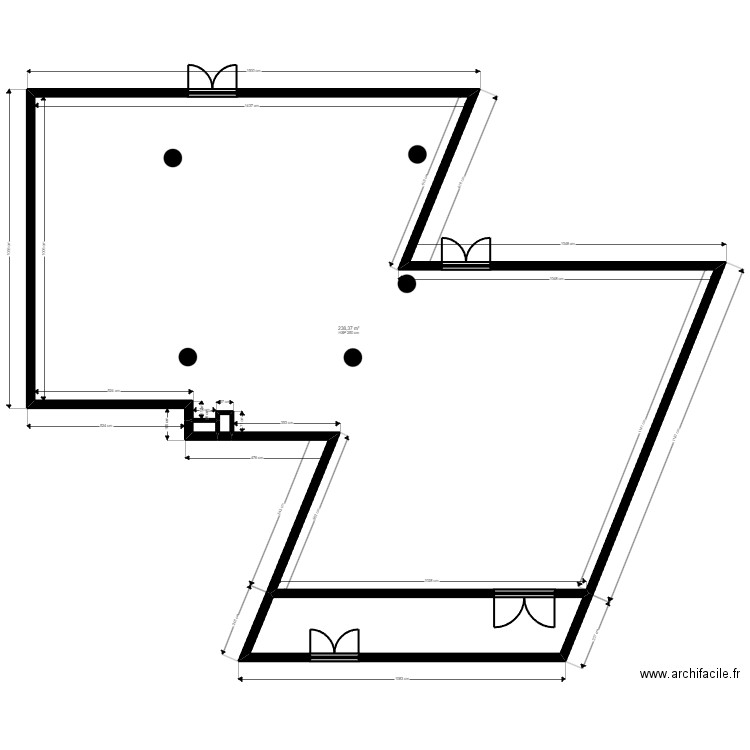 Asnières existant Jordan. Plan de 0 pièce et 0 m2