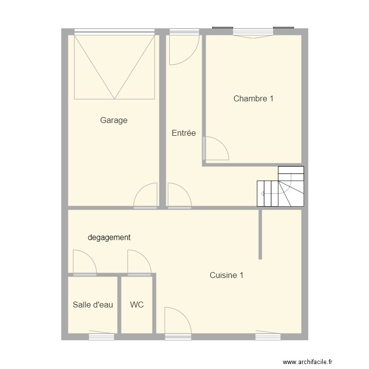 fraux rdc. Plan de 0 pièce et 0 m2