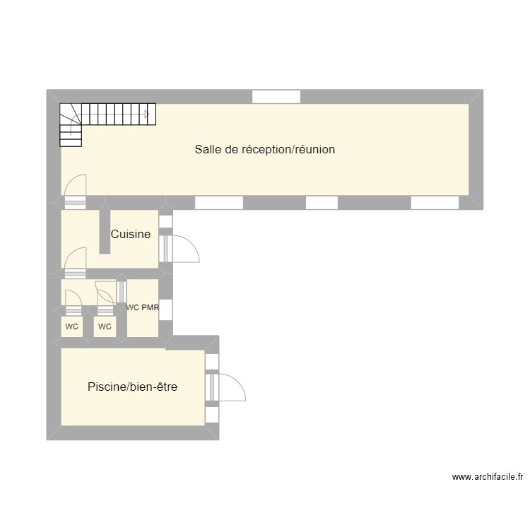 Zoning Voyenne. Plan de 7 pièces et 20 m2