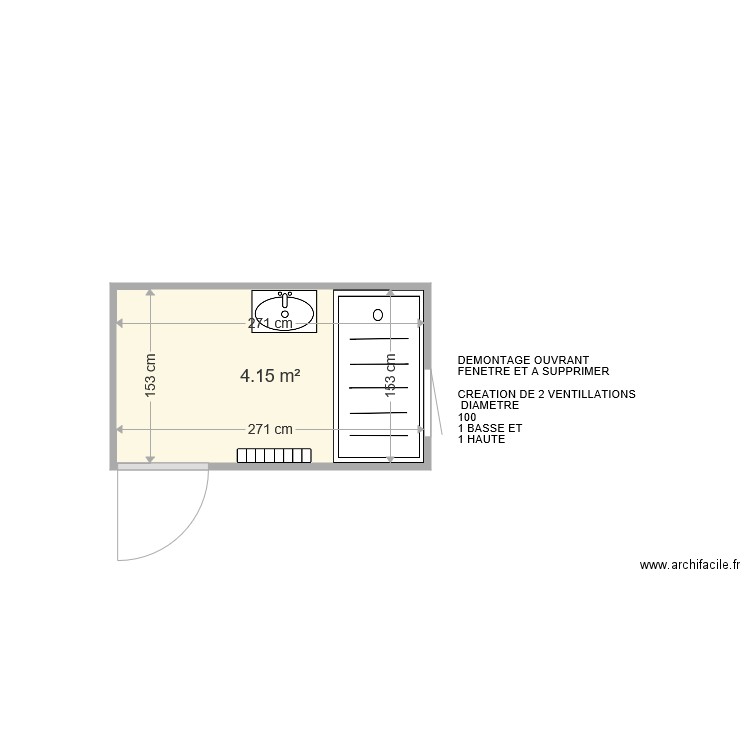 AUFAURE MICHELE . Plan de 0 pièce et 0 m2