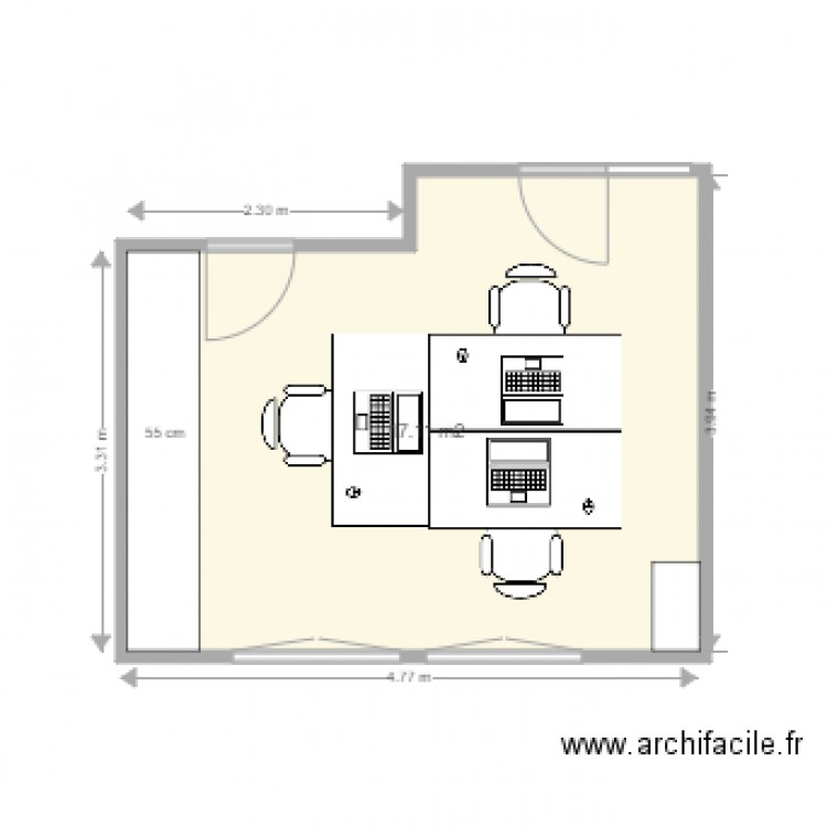 bureau RH Etsup projet 2. Plan de 0 pièce et 0 m2