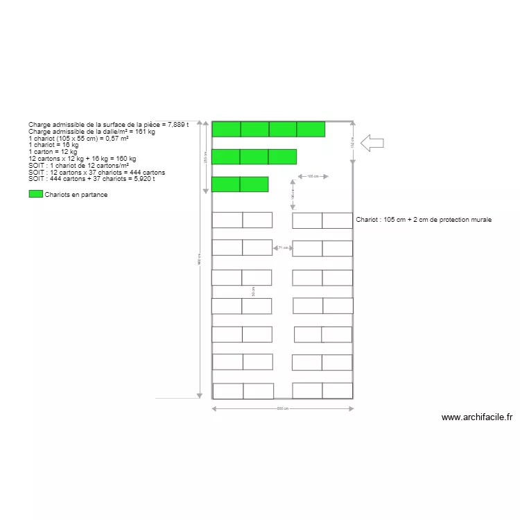 SALLE ARCHIVES. Plan de 