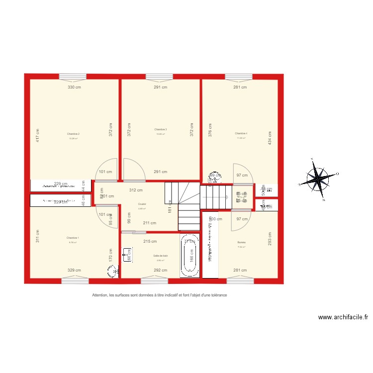 BI 3991 étage coté. Plan de 0 pièce et 0 m2