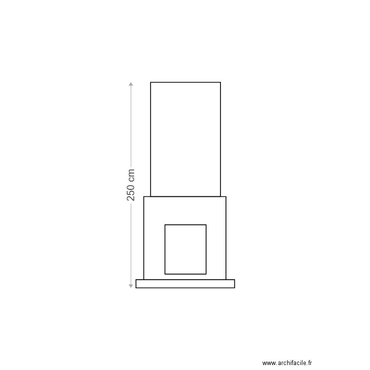 cheminée. Plan de 0 pièce et 0 m2