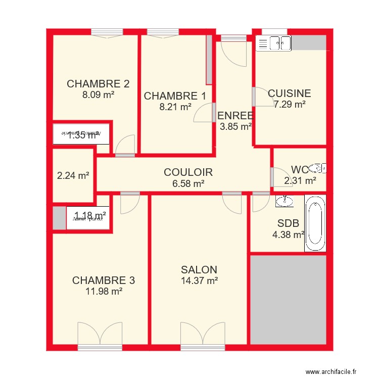 PLAN MARIE TEST FREDERIC. Plan de 0 pièce et 0 m2