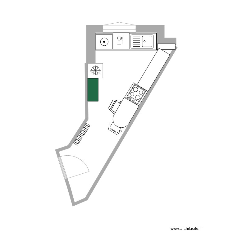 Cuisine Boussingault. Plan de 0 pièce et 0 m2