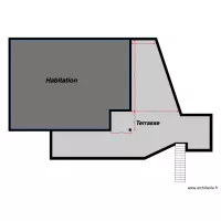 Vue dessus avec mesures