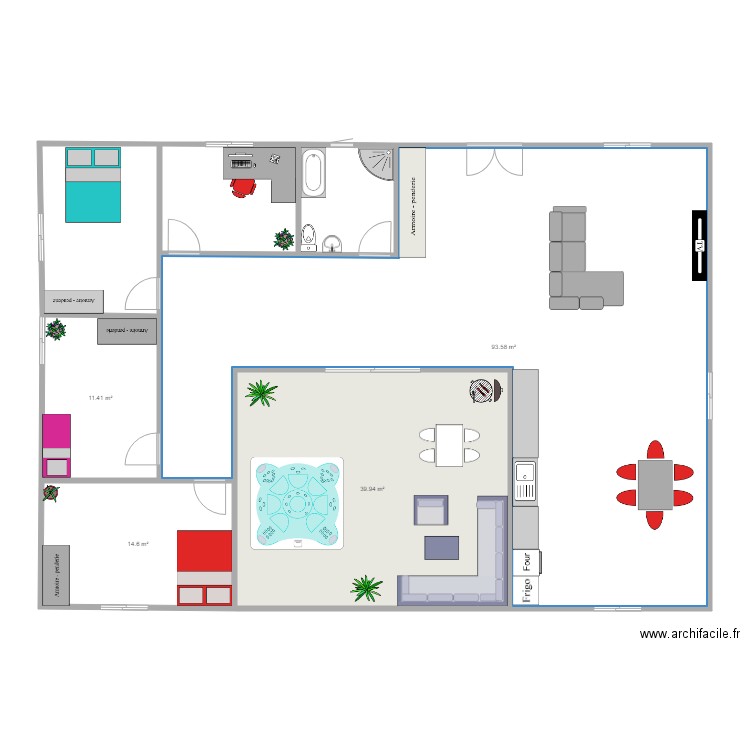 espagnol. Plan de 0 pièce et 0 m2