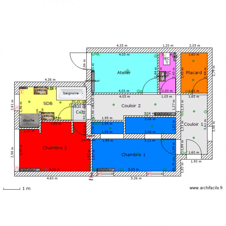 Maison - Plan avec PiÃ¨ces. Plan de 0 pièce et 0 m2