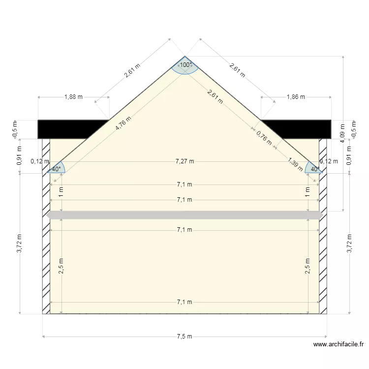 GABARI PIGNON 2. Plan de 