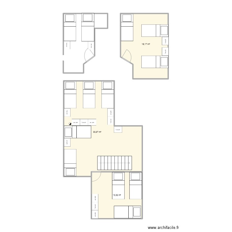 bahourim. Plan de 0 pièce et 0 m2