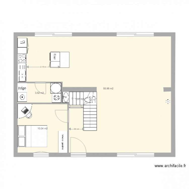 Rdc maison olivia. Plan de 0 pièce et 0 m2