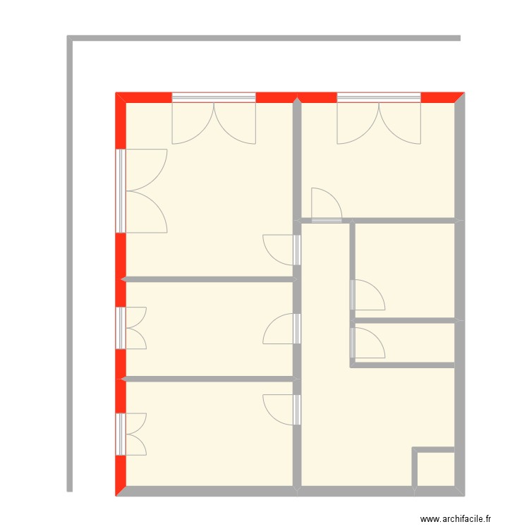 Appartement Arcachon. Plan de 6 pièces et 83 m2