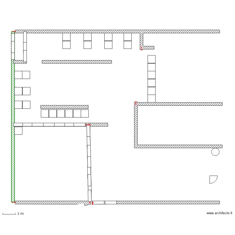 salle mcdo. Plan de 0 pièce et 0 m2