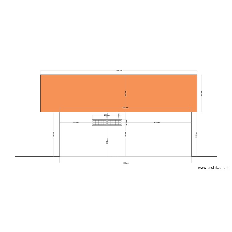 Façade cimetière. Plan de 0 pièce et 0 m2