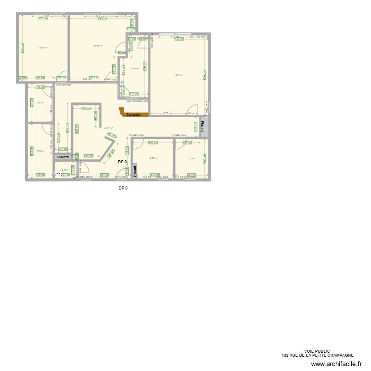 LES PETITS PAS DE LA ROSE avant travaux vue de l'ERP. Plan de 0 pièce et 0 m2 LES PETITS PAS DE LA ROSE avant travaux vue de l'ERP. Plan de 0 pièce et 0 m2