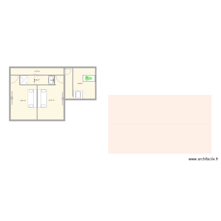 chambre 2. Plan de 0 pièce et 0 m2