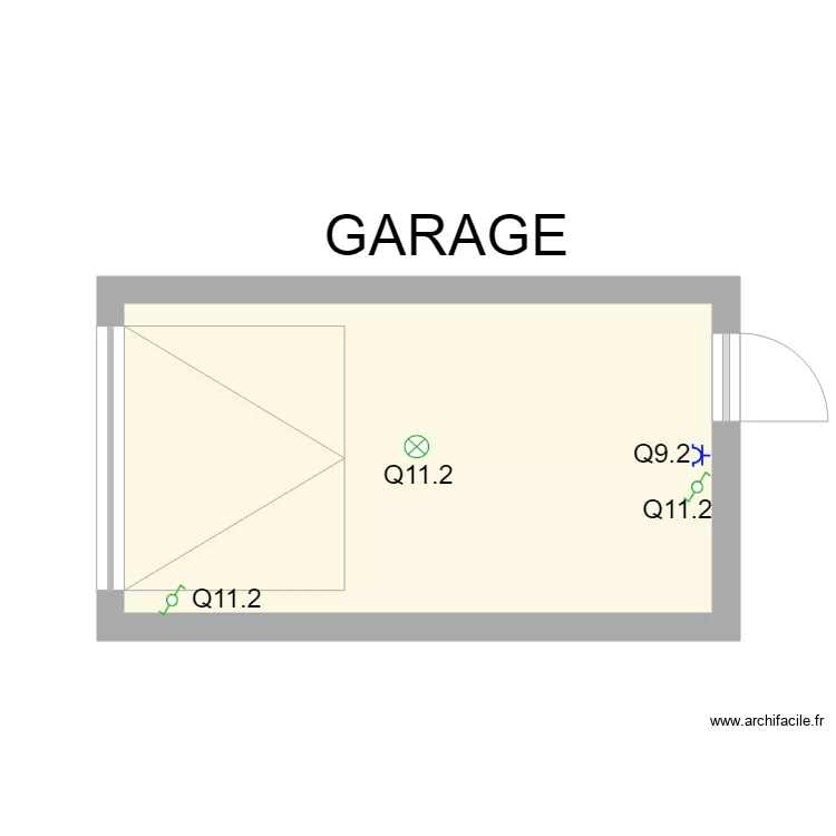 GARAGE PINCHENIERE. Plan de 