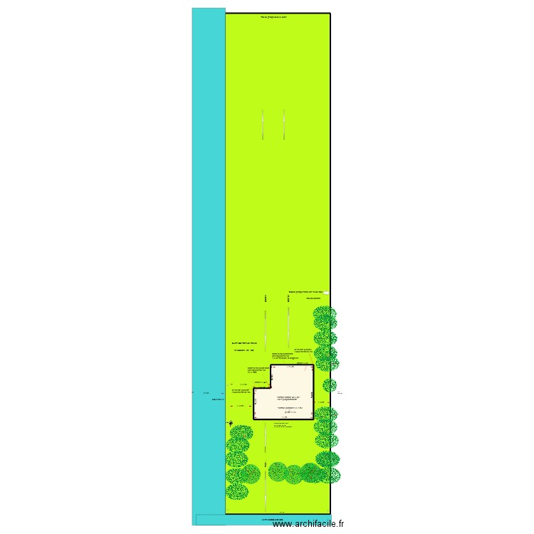 DP2 PLAN DE MASSE APRES RENOVATION. Plan de 2 pièces et 803 m2