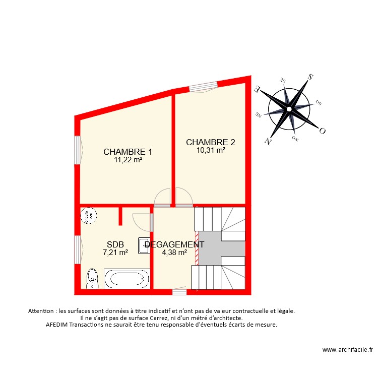 BI 7265 ETAGE 1. Plan de 0 pièce et 0 m2