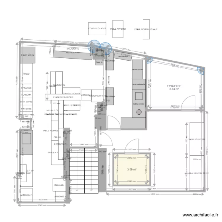 LE PARIS CUISINE. Plan de LE PARIS CUISINE. Plan de