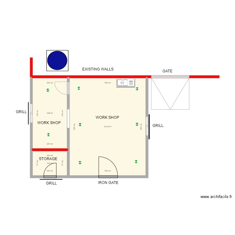 WORKSHOP 03032022. Plan de 3 pièces et 43 m2