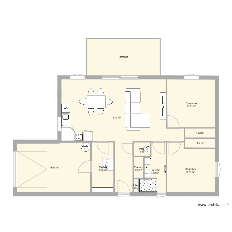 villa 3. Plan de 0 pièce et 0 m2