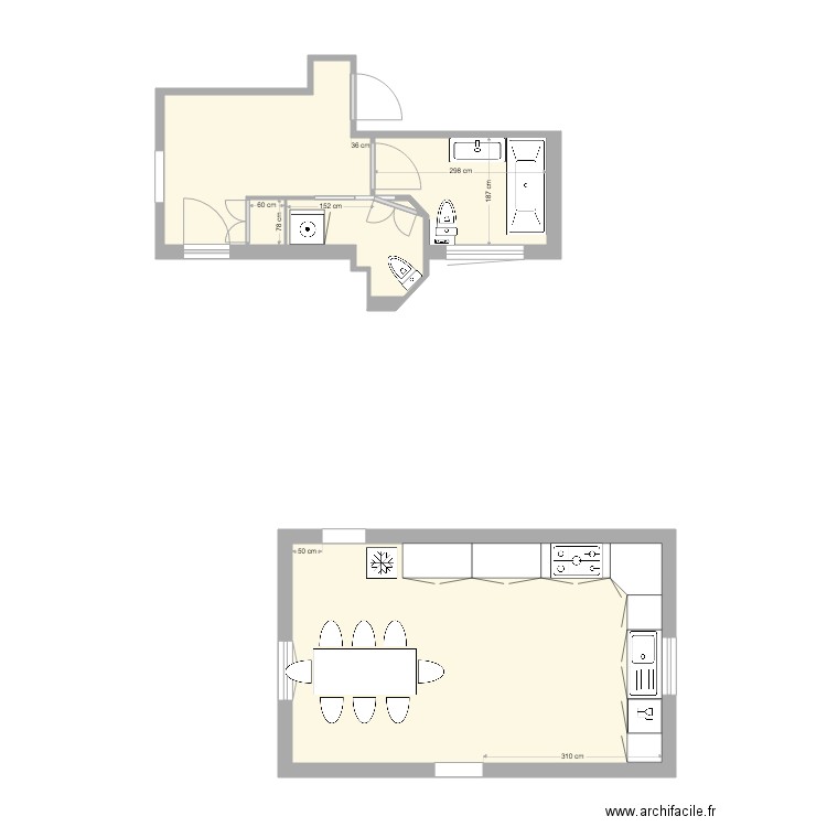 Lorraine sdb option 2 bis. Plan de 0 pièce et 0 m2