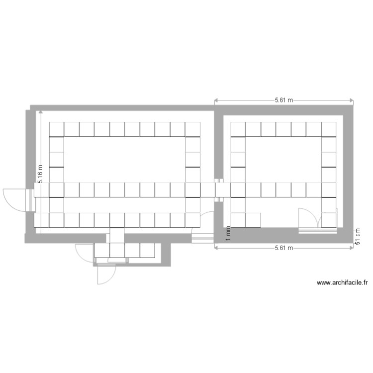 carrelage. Plan de 0 pièce et 0 m2