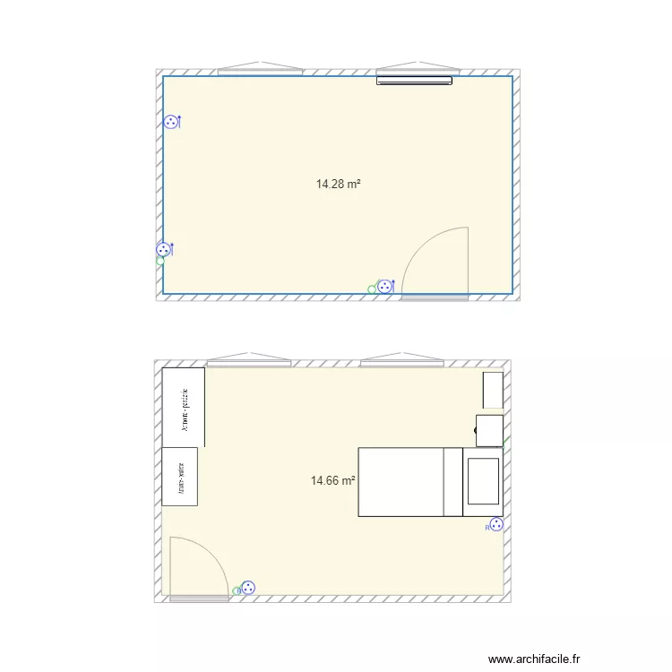 chambre coco. Plan de 