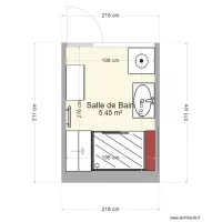 PLANS NOUVEL ANGLE  :  Salle d'Eau