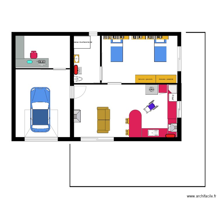 habitat container. Plan de 0 pièce et 0 m2