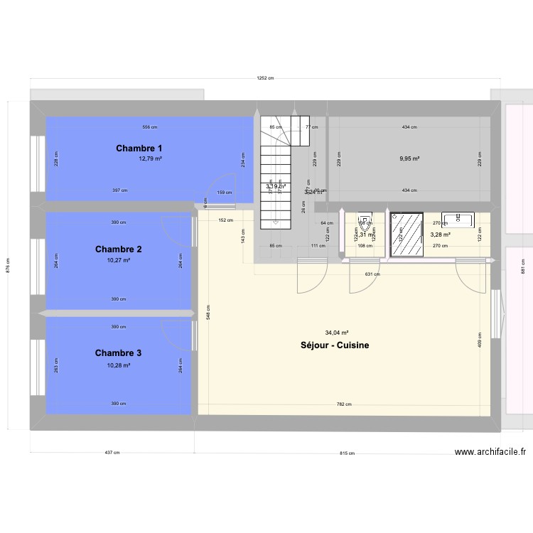 Salzinnes v5 . Plan de 38 pièces et 521 m2