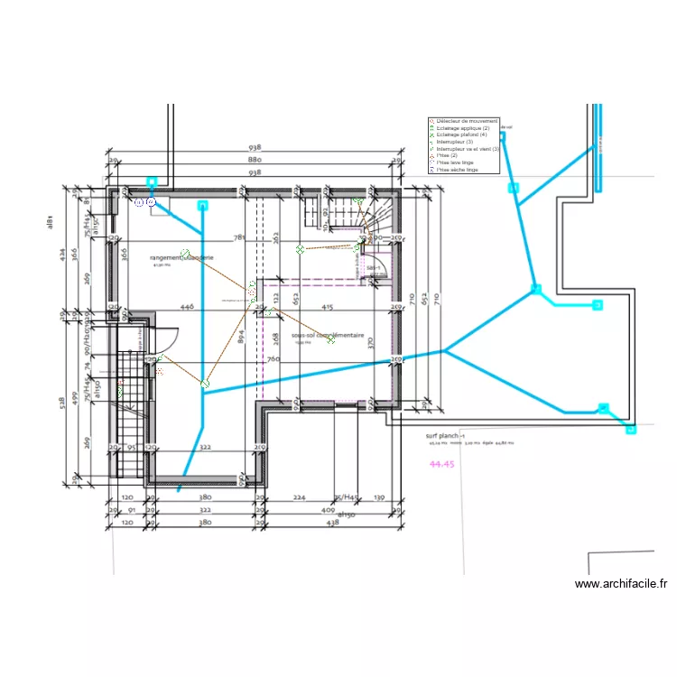 jeltsch sous sol. Plan de 