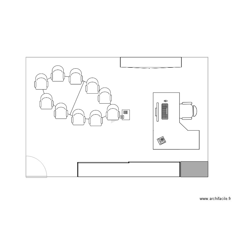 Bureau OLG. Plan de 0 pièce et 0 m2