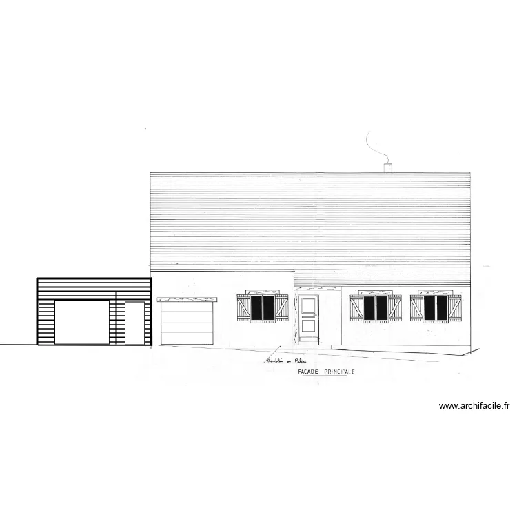 Facade Sud Est 2a. Plan de 