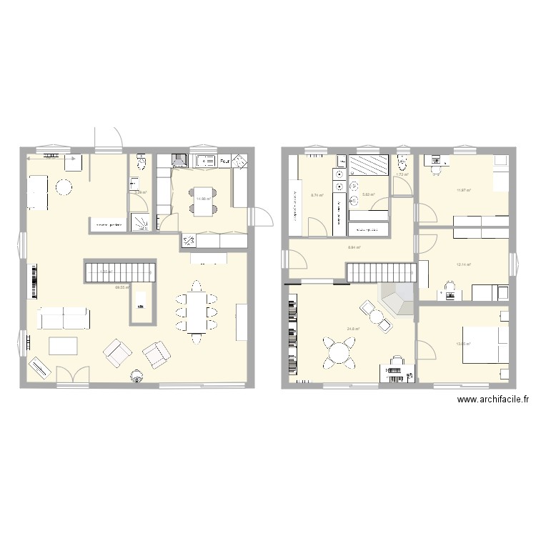 Maison Royan V3 pièce modulable. Plan de 0 pièce et 0 m2