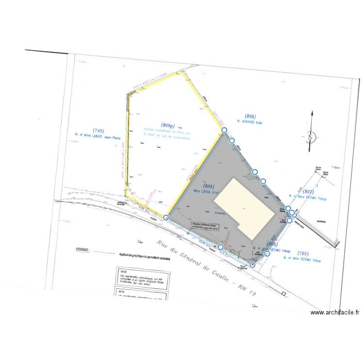 Plan de masse 28B GNL DE GLE ESSERT 7. Plan de 0 pièce et 0 m2