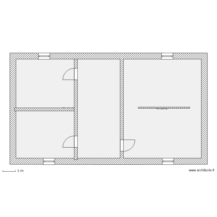 1er étage. Plan de 0 pièce et 0 m2