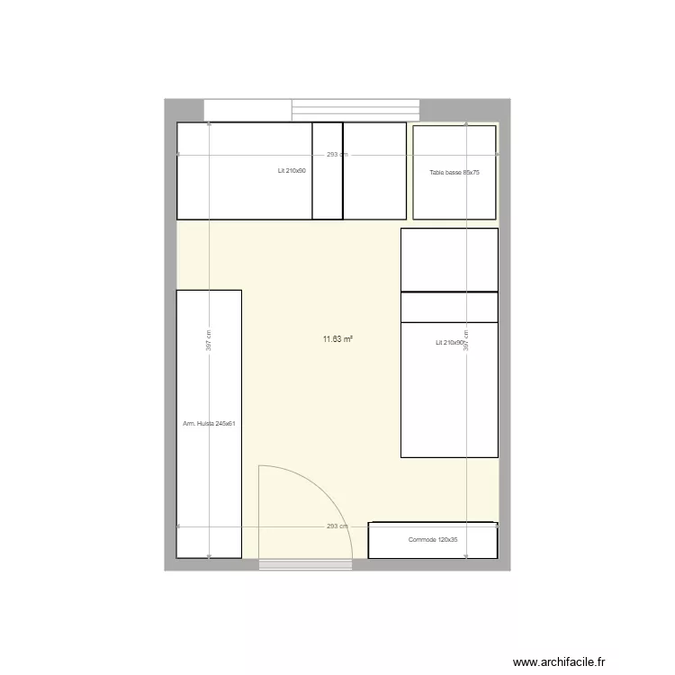 wat chambre. Plan de 
