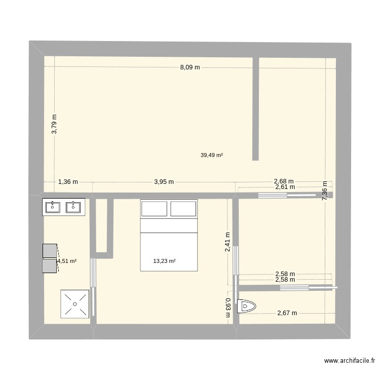 Cube Rez de Chaussé projet 2. Plan de 0 pièce et 0 m2